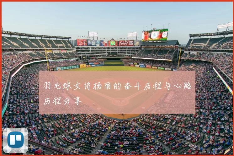 羽毛球女将杨丽的奋斗历程与心路历程分享