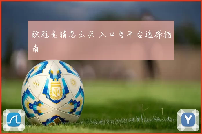 欧冠竞猜怎么买 入口与平台选择指南